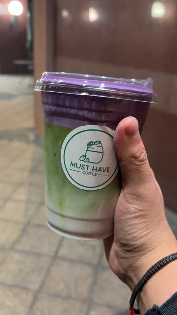 Ube Matcha 🍵 from @Must Have Coffee ☕️ 🤤