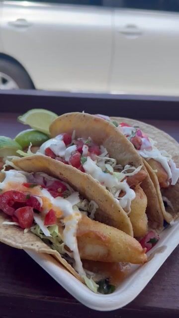 El Camaron Feliz | El Cajon, CA
Happy National Taco Day! Sometimes you just have to enjoy some delicious fish tacos from the food truck. They also have this lime habanero salsa which is so good. Must try!