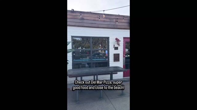 Check out Del Mar Pizza here in Del Mar! Super good pizza and they have other good options! Also close to the beach!! So if you want to go before or after!