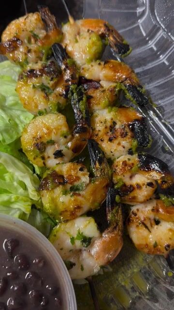 📍Crazy Fish Grill, San Pedro - Shrimp Skewers were delish🔥🤤